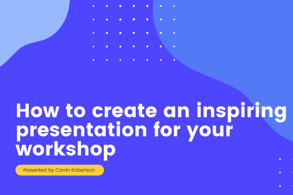 self presentation workshop